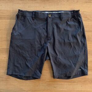 33,000ft Mens Performance Golf Shorts Charcoal Grey Elastic Waist Size 36